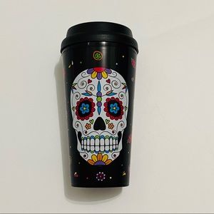 Sugar Skull Double Wall Tumbler Coffee Cup 16oz